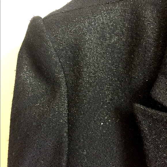 BARBARA BUI PARIS black glitter blazer french size T44 US XL 14 - Picture 2 of 6